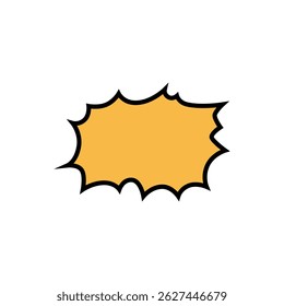 Blank bubble speech comic vector design