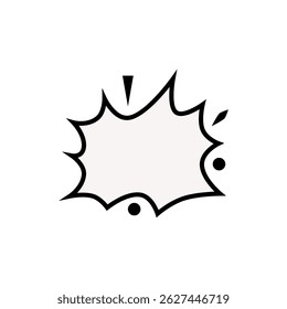 Blank bubble speech comic vector design