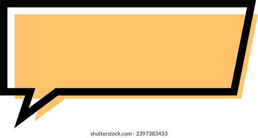 blank bubble speech template element design