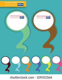 Blank bubbles for text,Vector