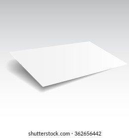 Modelo de modelo de cartão de visita em branco. Ilustração do vetor realista EPS10.