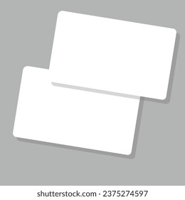 Blank Business Card Mockup Vector