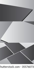 Blank business card with shadow template. Vector illustration EPS10
