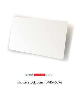 Blank business card template