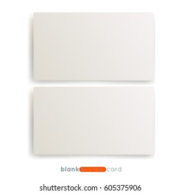 Blank business card template