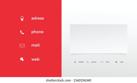 blank business card template vector design