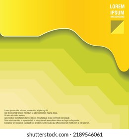 ilustración vectorial de fondo amarillo de forma de negocio en blanco