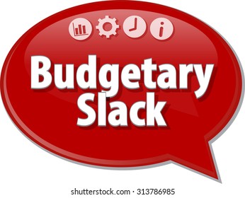 Blank business strategy concept infographic diagram illustration Budgetary Slack