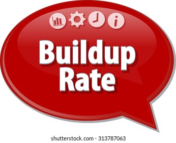 Blank business strategy concept infographic diagram illustration Buildup Rate