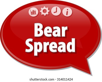 Blank business strategy concept infographic diagram illustration Bear Spread