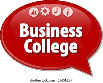 Blank business strategy concept infographic diagram illustration Business College