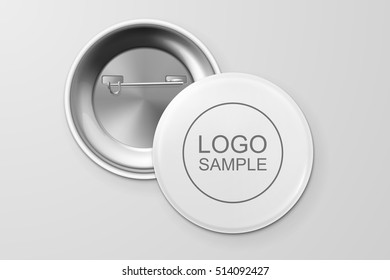 Blank button badge.