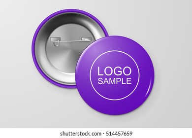Blank button badge.