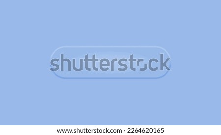 blank button. blank square 3d push button on blue background. Vector illustration