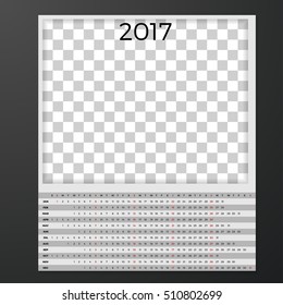 blank calendar design