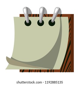 Blank calendar isolated