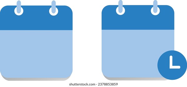 Blank Calendar on white background 
