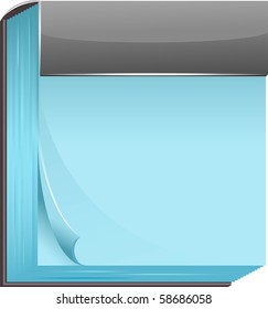 Blank Calendar over white