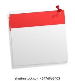 blank calendar paper mockup vector design
