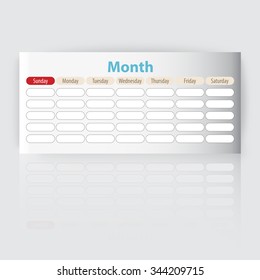 Blank Calendar Template