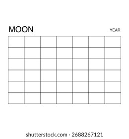 Elemento de diseño de Plantilla de calendario en blanco