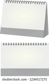 Blank calendar. vector illustration