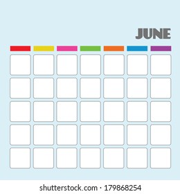 Blank calendar for your use 