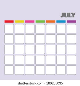 Blank calendar for your use 