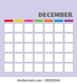Blank calendar for your use 