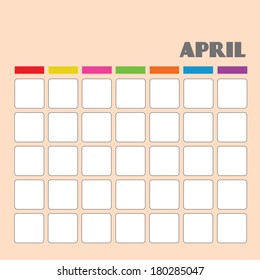 Blank calendar for your use 