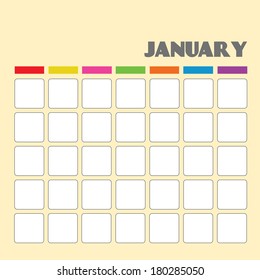 Blank Calendar For Your Use 