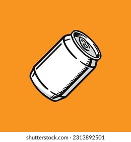 Blank kann Vorlagensymbole Logo Design Vektorgrafik trinken