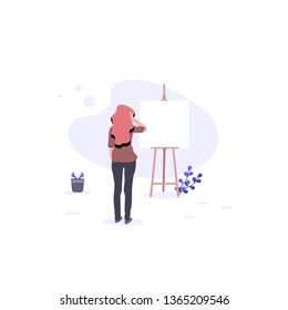 Blank canvas vector design illustrations