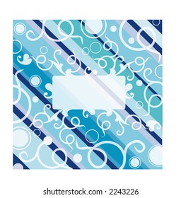 blank card with filigree