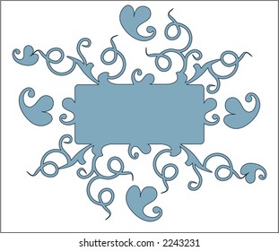 blank card with filigree series