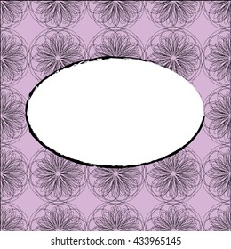 Blank card template geometric seamless pattern elements