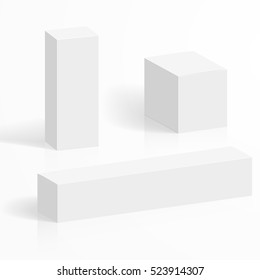 Blank cardboard box set