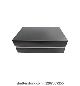Blank cardboard box template, packaging collection. Vector illustration.