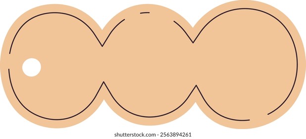 Blank Cardboard Paper Price Tag Vector Illustration