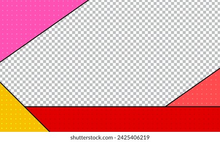 Fondo en miniatura de arte pop de dibujos animados en blanco