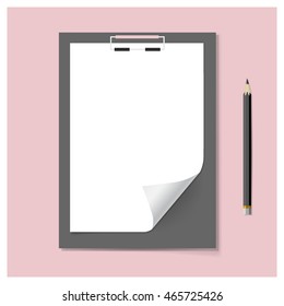 Blank catalog, magazine, book template with soft shadows. Ready for your design. Vector illustration.
