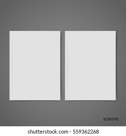 Catálogo en blanco, revistas, libro de burlas. Ilustración vectorial.