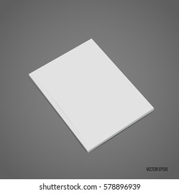 Blank catalog, magazines,book mock up. Vector illustration
