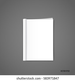 Blank catalog, magazines,book mock up. Vector illustration.