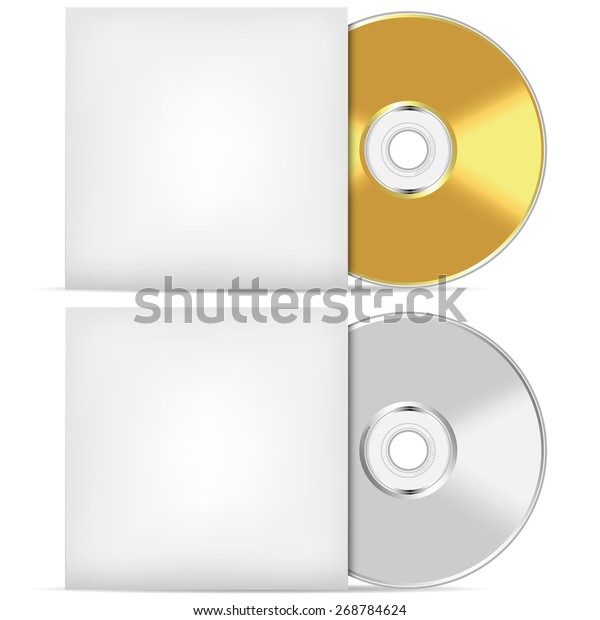 Blank Cd Dvd Advertising Vector Template Stock Vector (Royalty Free ...
