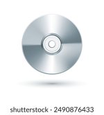 blank CD or DVD disk, vector illustration. vector realistic illustration of blank CD or DVD disc. vector compact disc
