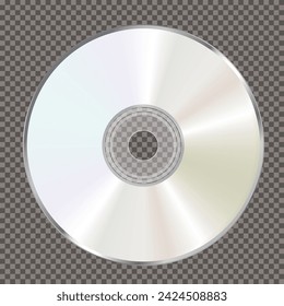 blank CD or DVD disk, vector illustration