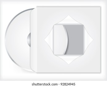 Blank Cd/dvd With Blank Open Sleeve