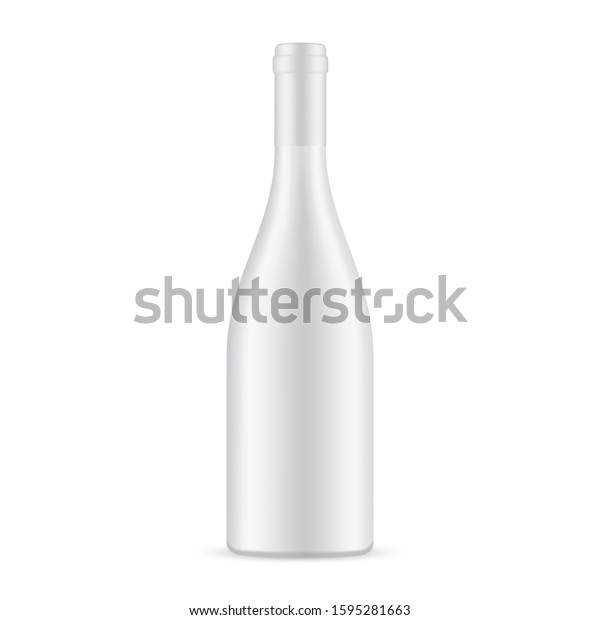 Download Blank Ceramic Wine Bottle Mockup Isolated Stock Vector Royalty Free 1595281663