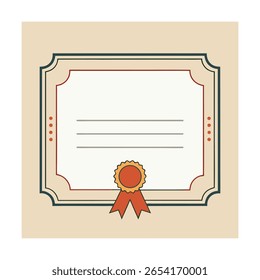 Blank Certificate Border with Minimal Design